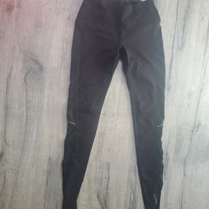 Reebok Black Leggings with Mesh Sides